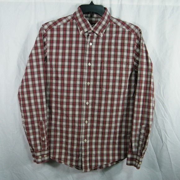 Eddie Bauer Other - Eddie Bauer Legend Wash Plaid Button Down Shirt Mens M‎ Red Green Cotton Casual